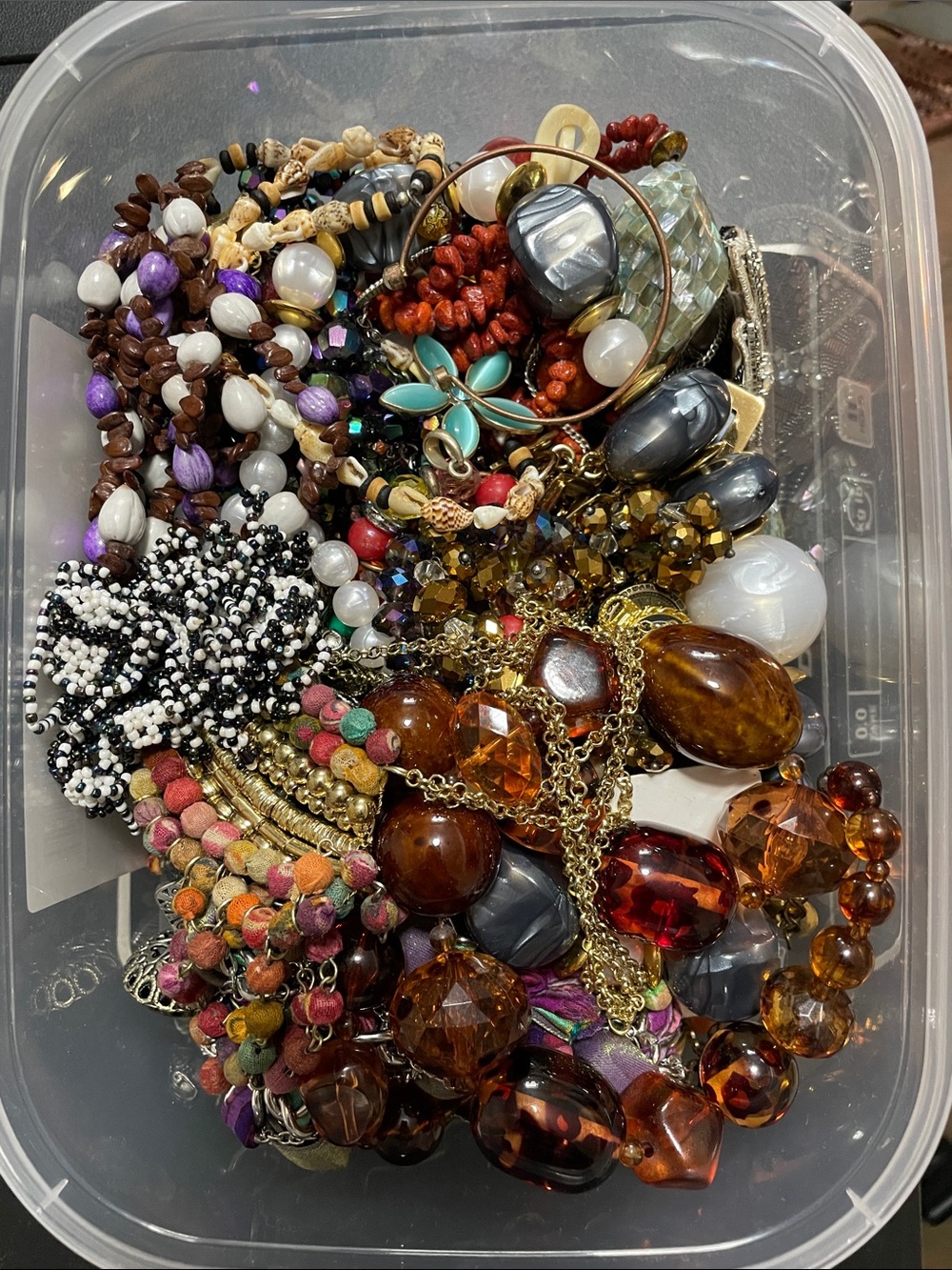 5 Pounds Broken Costume Jewelry Lot #4
